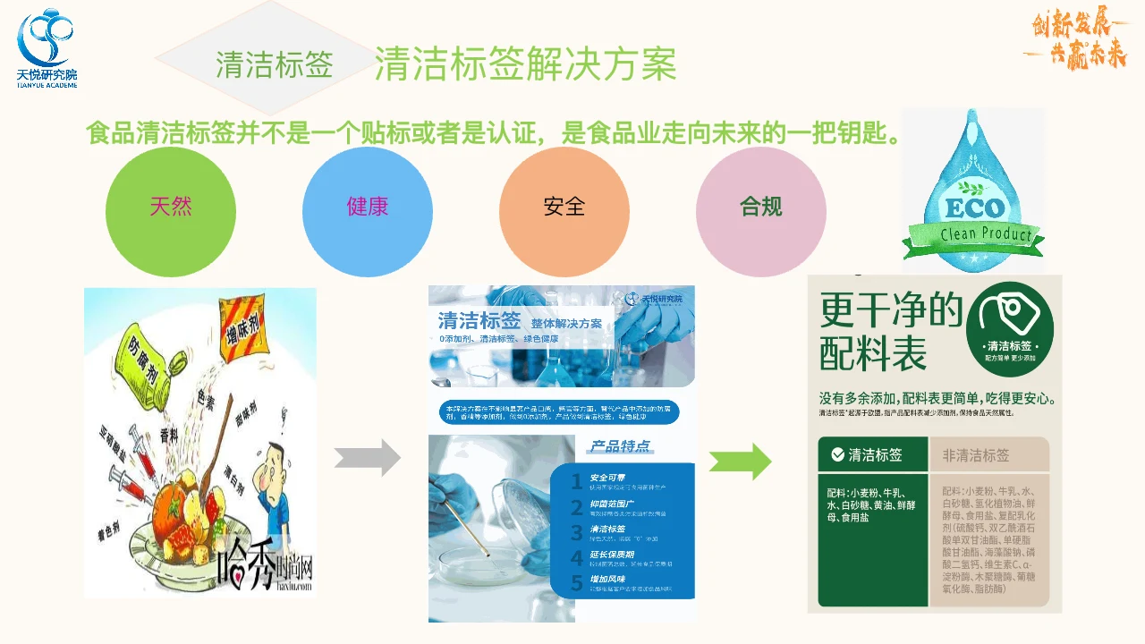 清洁标签解决方案 PPT 内容
