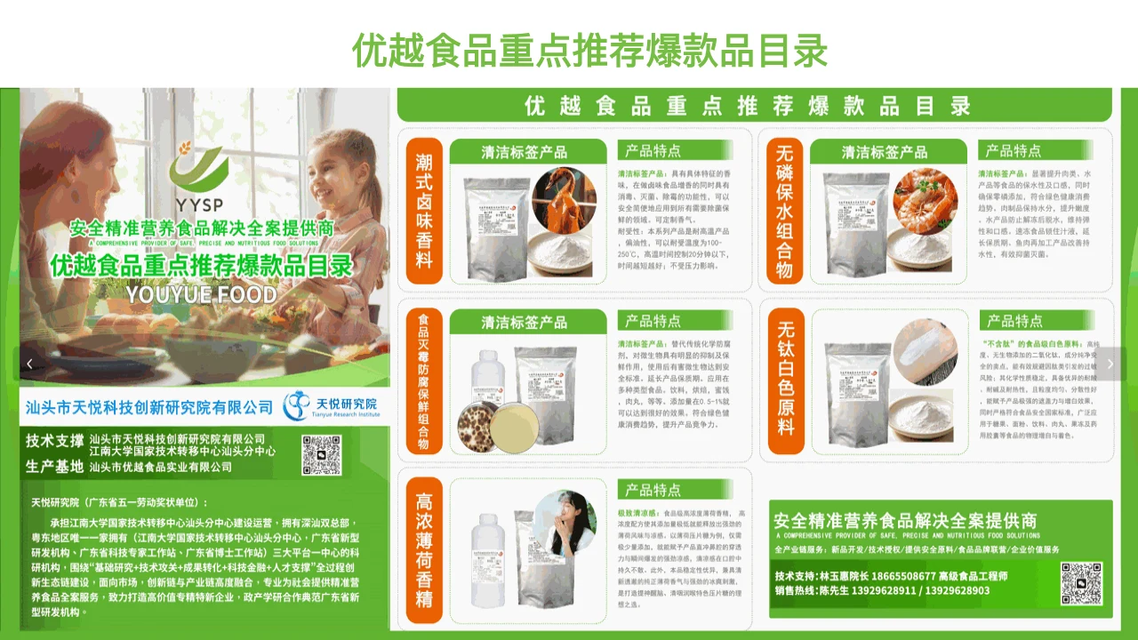 重点推荐产品目录 PPT 内容